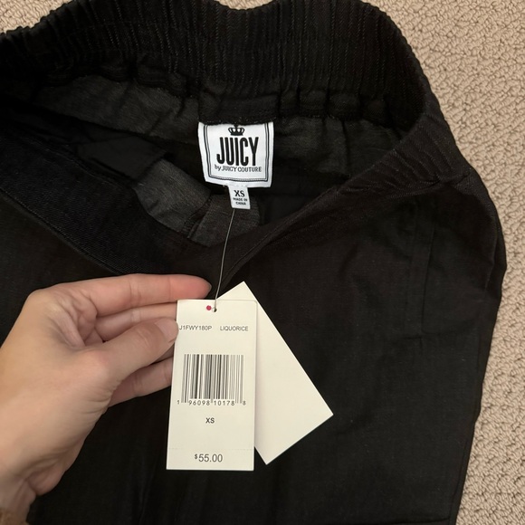 JUICY by Juicy Couture Black Rinse Elastic Waist Cargo Pants XS - Picture 4 of 9